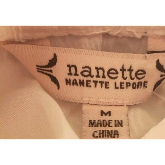 NWT $108 NANETTE LEPORE CANNOLI CREAM LONG LACE VEST SZ MEDIUM - Picture 12 of 12